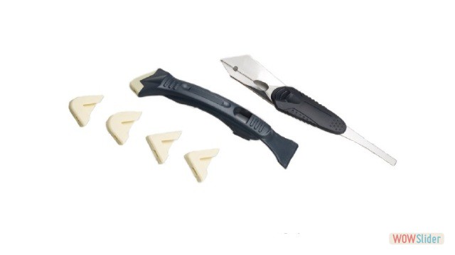 Silicone Trowel & Scraper Set W/ Stainless Blade